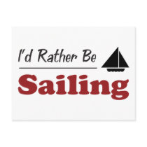 Rather Be Sailing Post Card