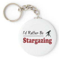 Rather Be Stargazing Keychains