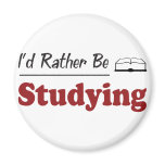 Rather Be Studying Fridge Magnet