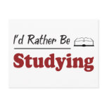 Rather Be Studying Post Card