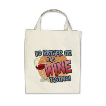 Rather Be Wine Tasting Accent Tote Bag