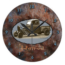 Ratrod Truck Rusty Metal Clocks