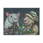 Rats Easter Baskets Postcard