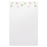 Rattle n Roll Stationary (pink and green) stationery