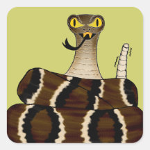 Rattler Square Sticker