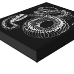 Rattlesnake skeleton canvas prints