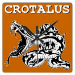 Rattlesnake Square Wall Clocks