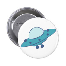 Raumschiff fliegende Untertasse UFO Buttons