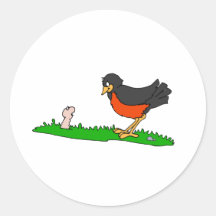 Ravaged Robin Sticker