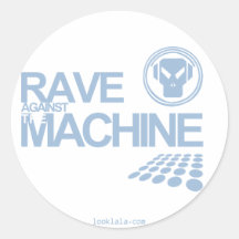 Rave Machine Round Stickers