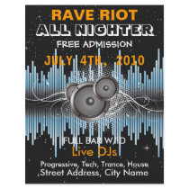 Rave Riot Music Flyer