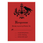 Raven and Damask RSVP Invite