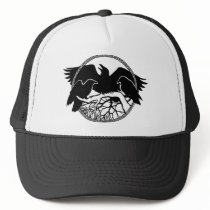 Raven Art Cap Wild Bird Crow Hats Raven Gifts
