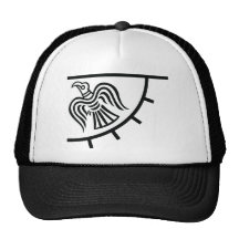 Raven Banner (Viking Flag) Mesh Hats