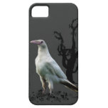 Raven blanc, oiseau sauvage, imaginaire, Goth Coques iPhone 5 Case-Mate