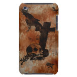 Raven, crâne, pierre tombale, caisse gothique d'iP Coque iPod Case-Mate
