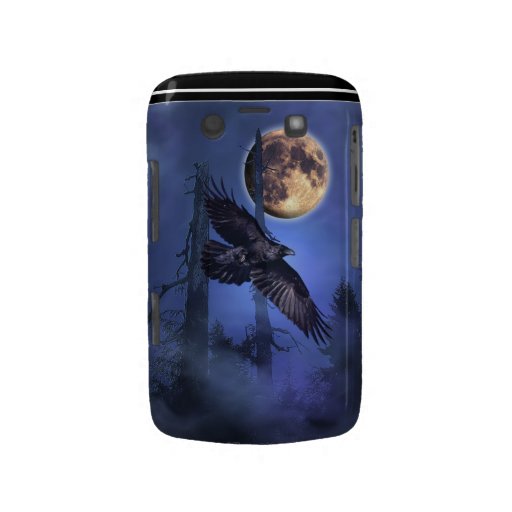 Raven et caisse de Blackberry d'imaginaire de lune Coque Case-Mate Blackberry