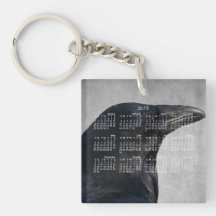 Raven Glamour Shot; 2013 Calendar Acrylic Key Chain