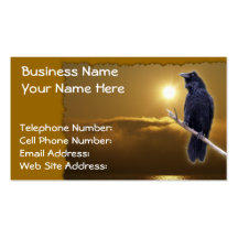RAVEN & GOLDEN SUNLIGHT Business Cards