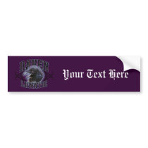 Raven Lunatic Bumper Sticker