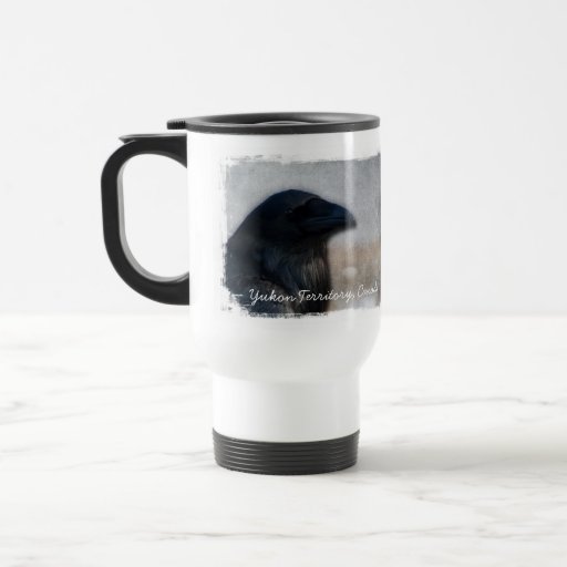 Raven Portrait; Yukon Territory Souvenir Coffee Mug
