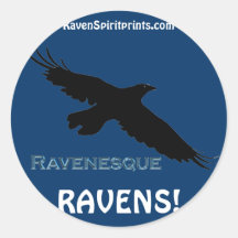 RAVEN Series IV Round Sticker