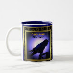 Raven Silhouette, I take mine black! Coffee Mug