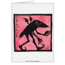 "Raven Sprite" Blank Card