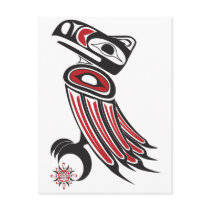 Raven steals the sun postcards