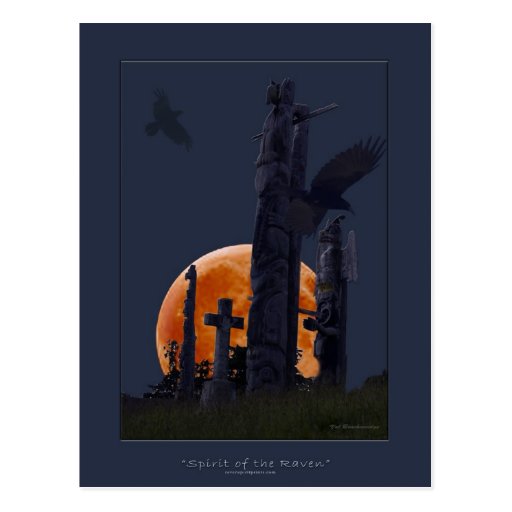 Raven & Totems Post Cards