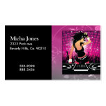 Raver Girl Dancing DJ Business Cards