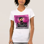 Raver Girl Dancing DJ Tee Shirt