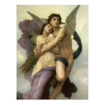Ravishment by Bouguereau, Vintage Victorian Art Post Cards