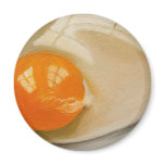 RAW EGG REALISM ARTWORK REFRIGERATOR MAGNET