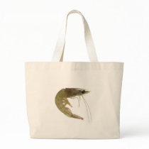 Raw grey prawn tote bag
