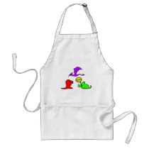 Rawr! Cute Dinosaurs Chibi Babies Dinos Aprons