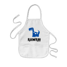 Rawr Dino Blue Apron