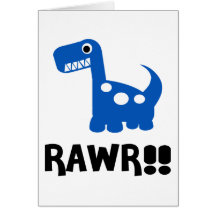 Rawr Dino Blue Cards