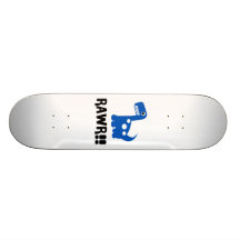 Rawr Dino Blue Skateboard