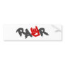 Rawr Logo - Emo, goth, alternative, rock, grunge Bumper Stickers