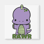 Rawr Means Rawr (purple) Magnet