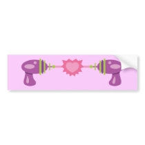Raygun Love Bumper Sticker