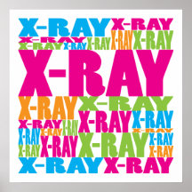 Rayon X coloré Affiches