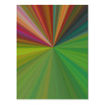 Rayons abstraits frais cartes postales