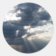 rays and clouds stickers