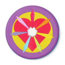 Rays from the Heart Refrigerator Magnet