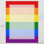 Rayure de drapeau d'arc-en-ciel de gay pride de LG Prospectus
