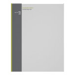 Rayure olive simple moderne élégante simple en-tête de lettre customisable