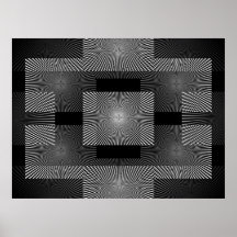 Rayure profonde blanche noire d'affiche