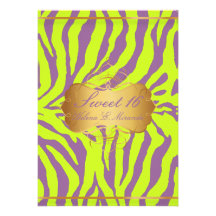 Rayures 16/Zebra douces de PixDezines Faire-parts